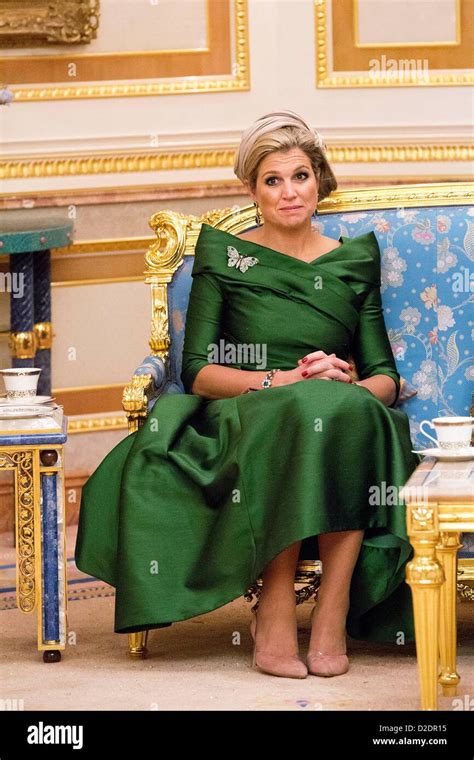 Crown Princess Maxima Of The Netherlands At The Istana Nurul Imam