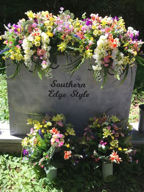 Headstone Saddle Deluxe Cemetery Flowers Grave Decorations Etsy Artofit