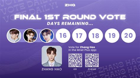 ZHANG HAO GLOBAL On Twitter VOTING 230416 Rosins The Day Is