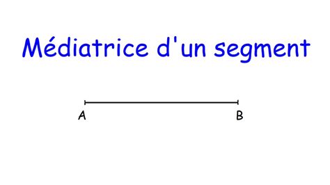 Comment dessiner la médiatrice dun segment Tutoriel très facile pas