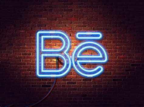 Free Neon Logo Mockup PSD - PsFiles