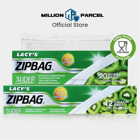 Lacys Slider Bags Zipper Bag Zipbag Platic Bag Food Storage