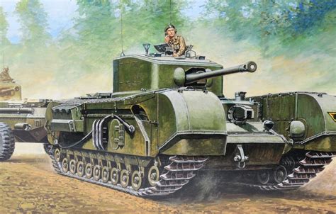 Wallpaper Tank Uk Churchill Infantry Flamethrower Heavy British