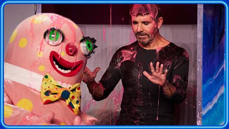 Mr Blobby Slimes Simon Cowell Britain S Got Talent