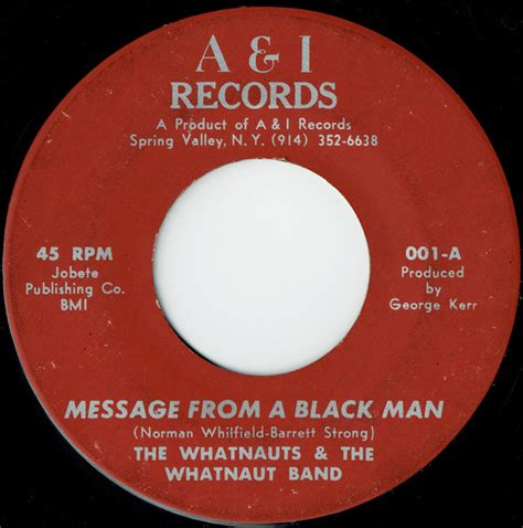 The Whatnauts The Whatnaut Band Message From A Black Man Dance To