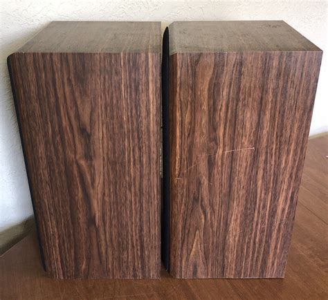 Polk Audio M45 Monitor Series Bookshelf Woodgrain Speakers Nice Ebay