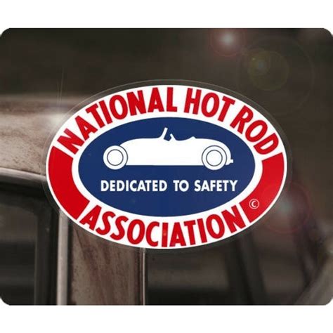 Nhra Old Logo Sticker Decal V8 School Drag Racing Hot Rod Hemi Gasser