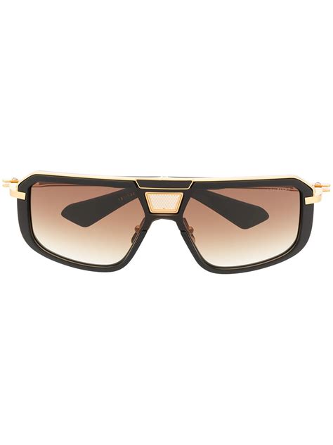 Dita Eyewear Lentes De Sol Con Armazón Cuadrada Negro FARFETCH MX