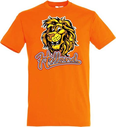 T Shirt Holland Leeuw In Kleur Oranje Holland Shirt Wk Voetbal