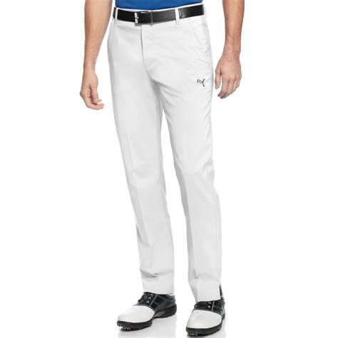 Puma Drycell Solid Tech Performance Golf Pants In White For Men Lyst