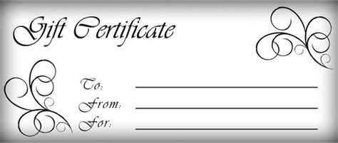 Printable Gift Certificate Templates Free | Template Business PSD ...