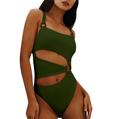 Qyzeu Swimsuit For Women Tankini Summer Hollow Out Bikini Sexy