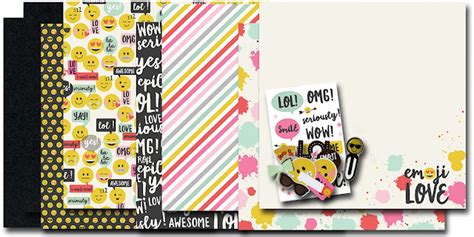 The Scraproom Blog Simple Stories Emoji Love Page Kit Reveal And Inspiration