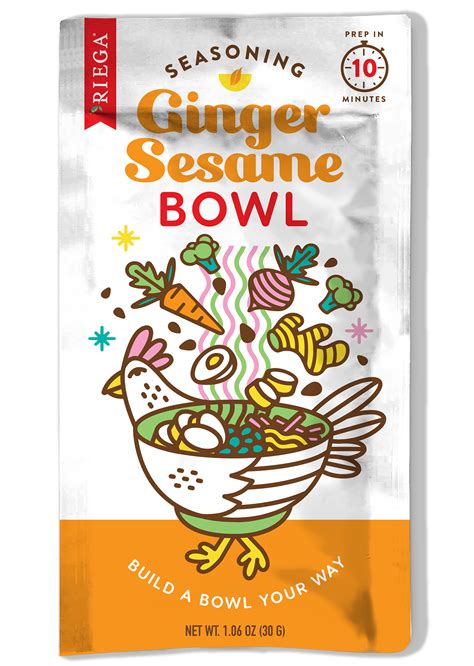 Riega Ginger Sesame Bowl Seasoning 1 06 Oz