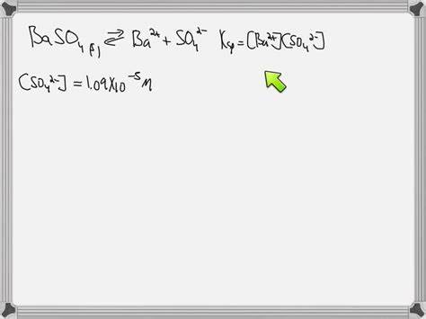 SOLVED A Student Measures The SO42 Concentration In A Saturated