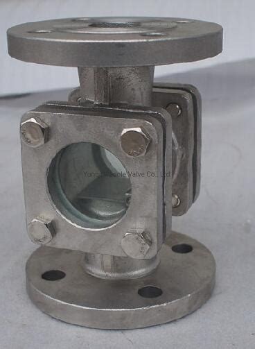 Cast Carbon Steel Stainless Steel Flanged Ends Flapper Type Sight Glass Flow Indicator With