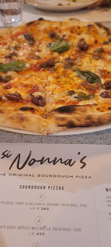 Menu At Si Nonna S The Original Sourdough Pizza Fun Republic