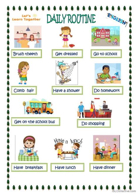 1 208 Daily Routines English Esl Worksheets Pdf And Doc