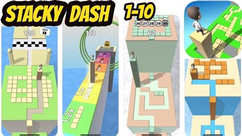 Stacky Dash Levels 1 10 Gameplay Walkthrough Ios Android Youtube