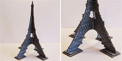 3d Paper Eiffel Tower Template