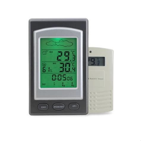 433MHz RF Wireless Weather Station In Outdoor Digital LED Thermometer