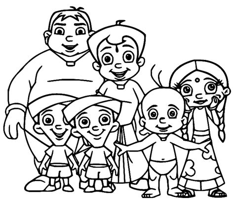 Páginas para colorir Chhota Bheem imprimíveis grátis - Páginas para colorir Chhota Bheem ...