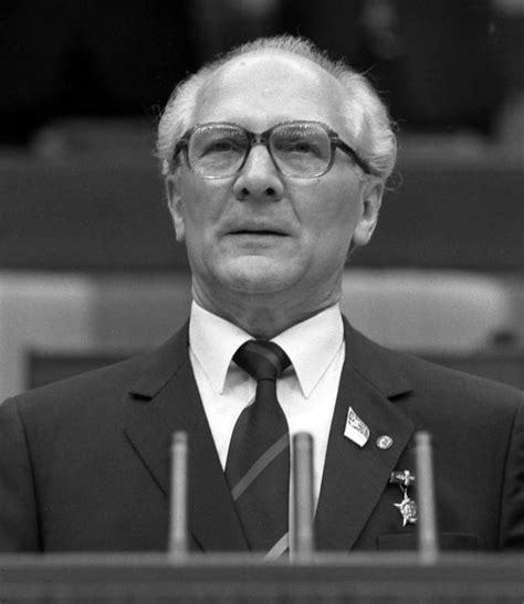 Erich Honecker Leider Van De Ddr Historiek