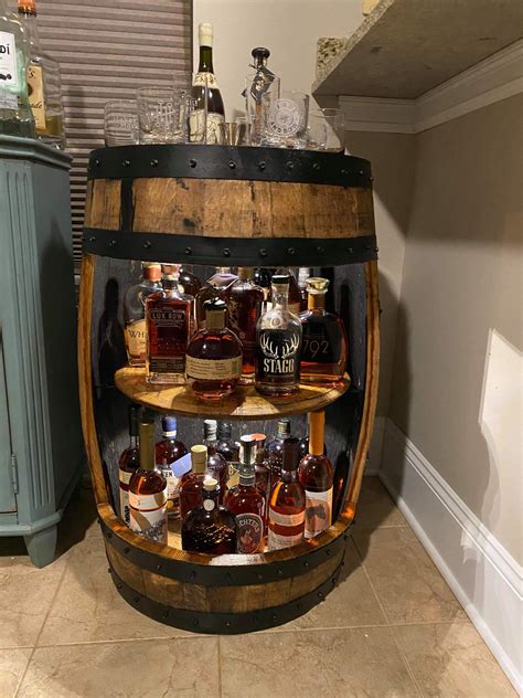 Custom Whiskey Barrel Cabinet Meda Burdette