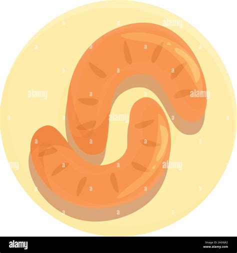 Shrimp Food Icon Cartoon Vector Cuisine Food Cod Belem Stock Vector