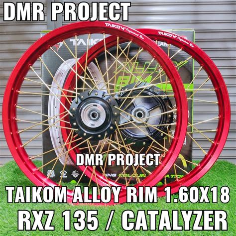 Rxz Alloy Rim Taikom 160x18 Rim Aloi Taikom Complate Set