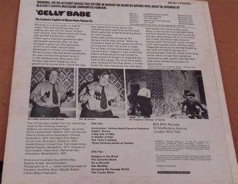 Blaster Bates Gelly Babe Track Lp Record Bb On Ebid United