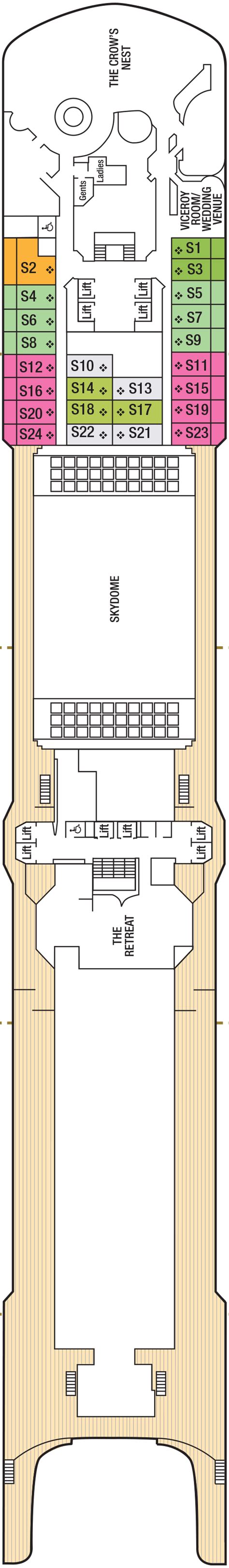 Deck Plans on P&O Arcadia - Planet Cruise