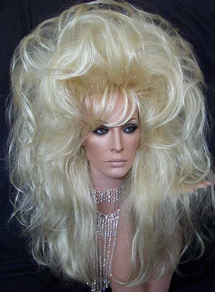 Outrageous Huge Blonde Drag Wig Such Fun Newattitudewigs