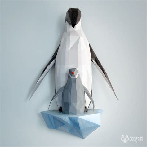 Penguins Papercraft Template