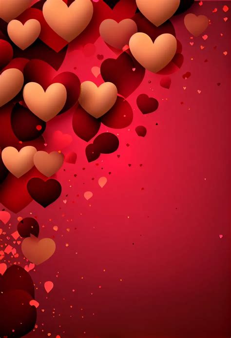 Free Valentines Day Background With Hearts Valentines Day Background