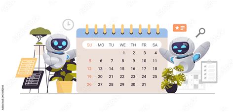 Robots Using Calendar Planning Day Scheduling Appointment Time