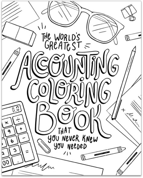 Accountant Themed Coloring Book Offers Break During Chaotic Tax Time