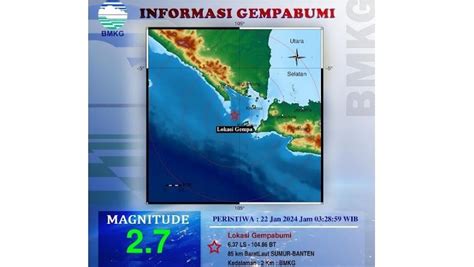 Sumur Banten Diguncang Kali Gempa Bumi Beruntun Sejak Semalam Hingga