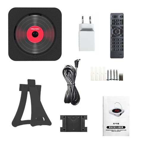 Мултифункционален преносим CD плейър, Bluetooth, FM радио, Вградени ...