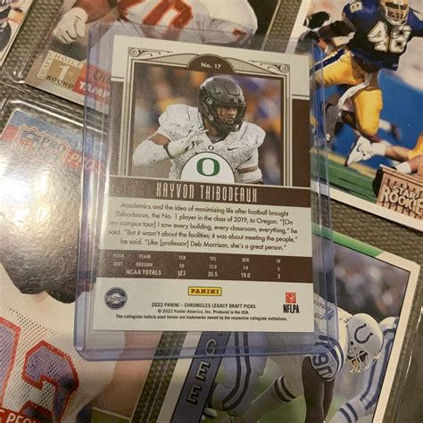 2022 PANINI CHRONICLES LEGACY DRAFT PICKS 17 KAYVON THIBODEAUX RC