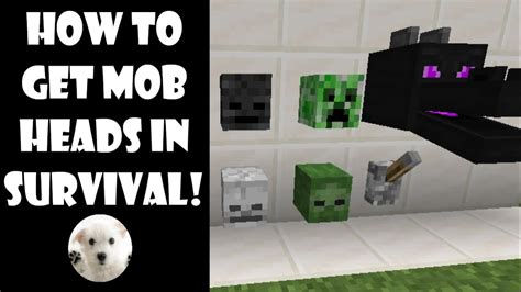 How To Get Mob Heads In Minecraft YouTube