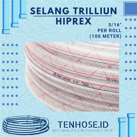 Jual Selang Air Serat Benang Trilliun 5 16 Inch 100 Meter Per Roll