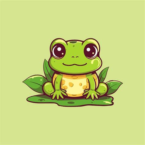 Premium Vector Cute Frog Cartoon Vector Illustration 7800 | The Best ...