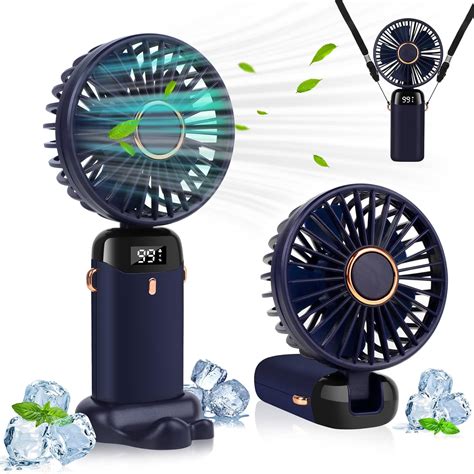 Lymybety Portable Handheld Fan 4000mah Mini Usb Rechargeable Fan With