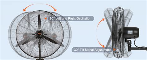 Vevor Ventilateur Brumisateur Mural Cm Ventilateur Industriel