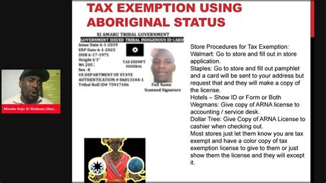 Arna Tax Exemption Card Process Youtube