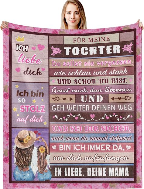 G Dake Tochter Geschenke Von Mama Kuscheldecke F R Meine Tochter