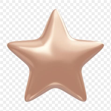 Pink Star Favorite Png Icon Sticker 3D Rendering Transparent