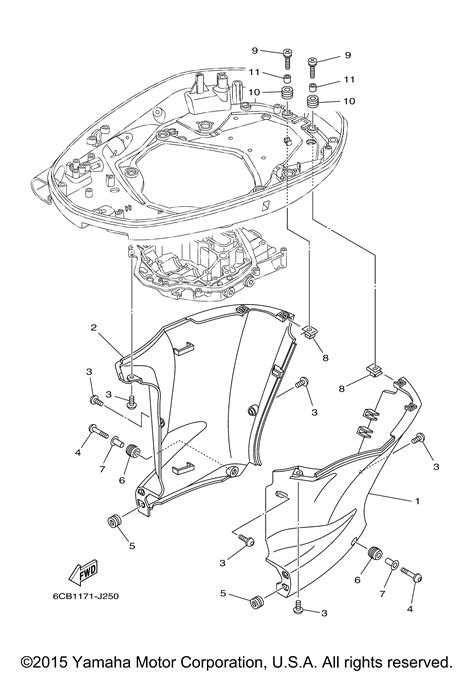 Yamaha Outboard Parts By Year Vf La Bottom