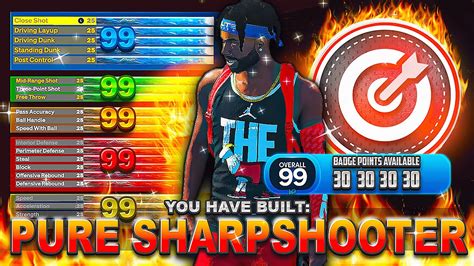 PURE SHARPSHOOTER BUILD CANT MISS IN NBA 2K24 YouTube